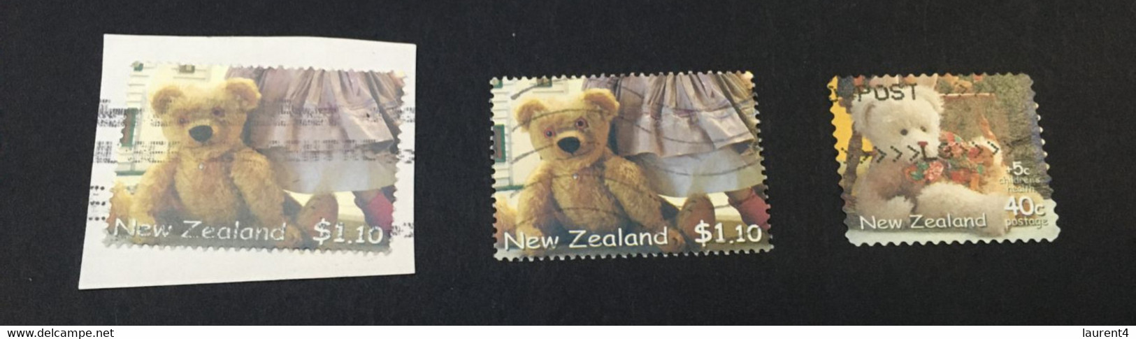 (stamp 16-12-2021) USED Stamp - Obliterer - Teddy Bears - Ours En Peluche (New Zealand) - Oblitérés
