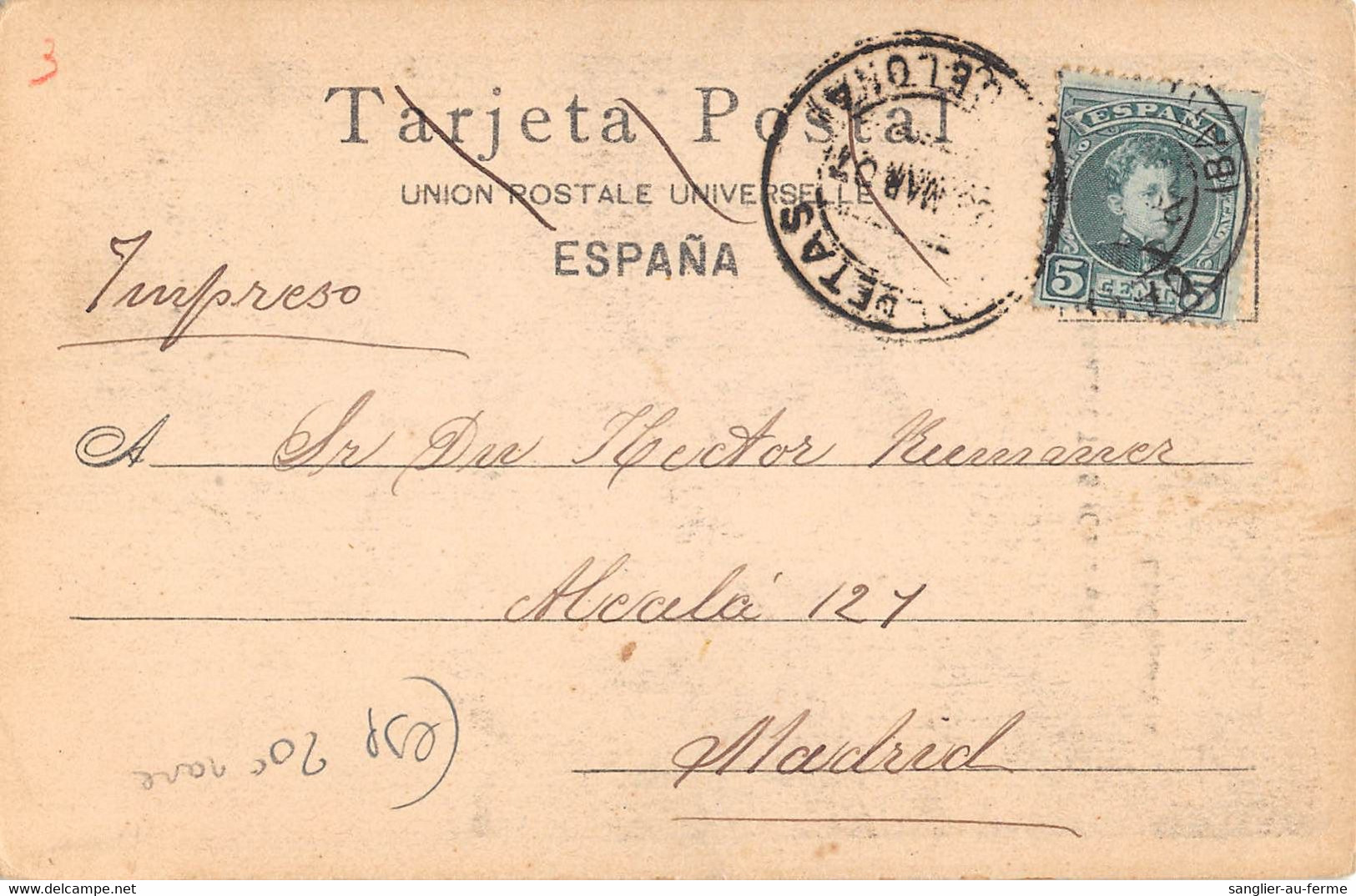 CPA ESPAGNE CALDETAS LA CAPALLETA  (cpa Rare - Other & Unclassified