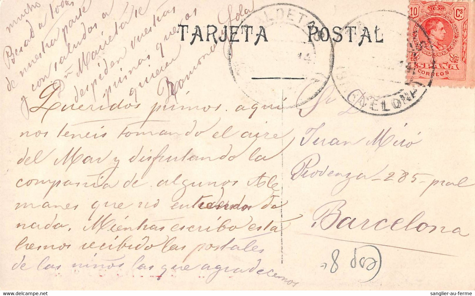 CPA ESPAGNE CALDETAS VISTA PARCIAL (cpa Rare - Other & Unclassified