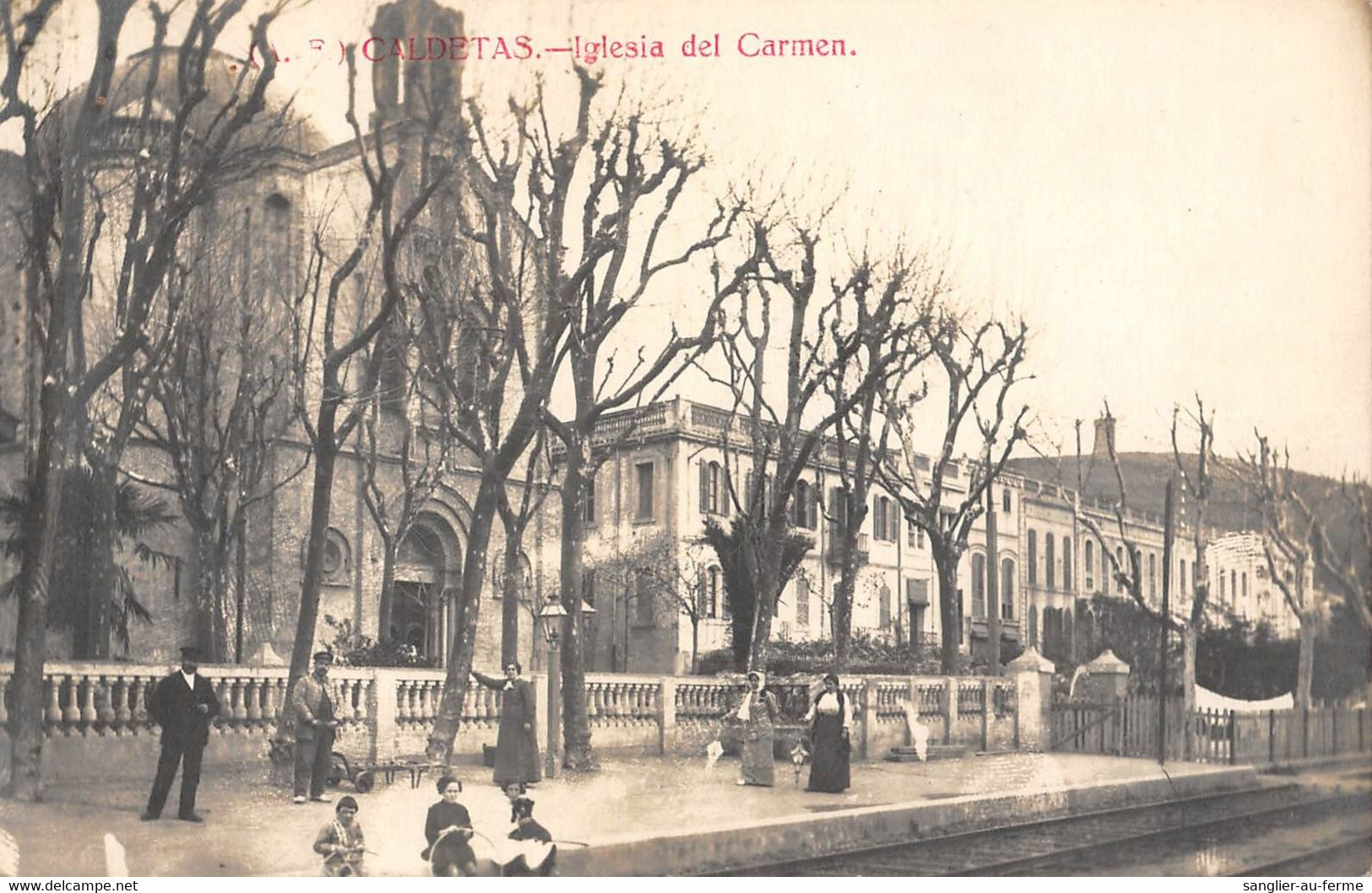 CPA ESPAGNE CALDETAS IGLESIA DEL CARMEN (cpa Rare - Andere & Zonder Classificatie