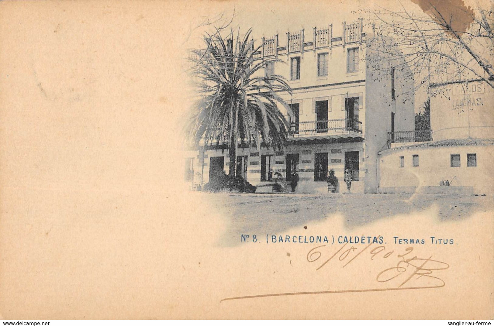 CPA ESPAGNE BARCELONA CALDETAS TERMAS TITUS  (cpa Rare - Other & Unclassified