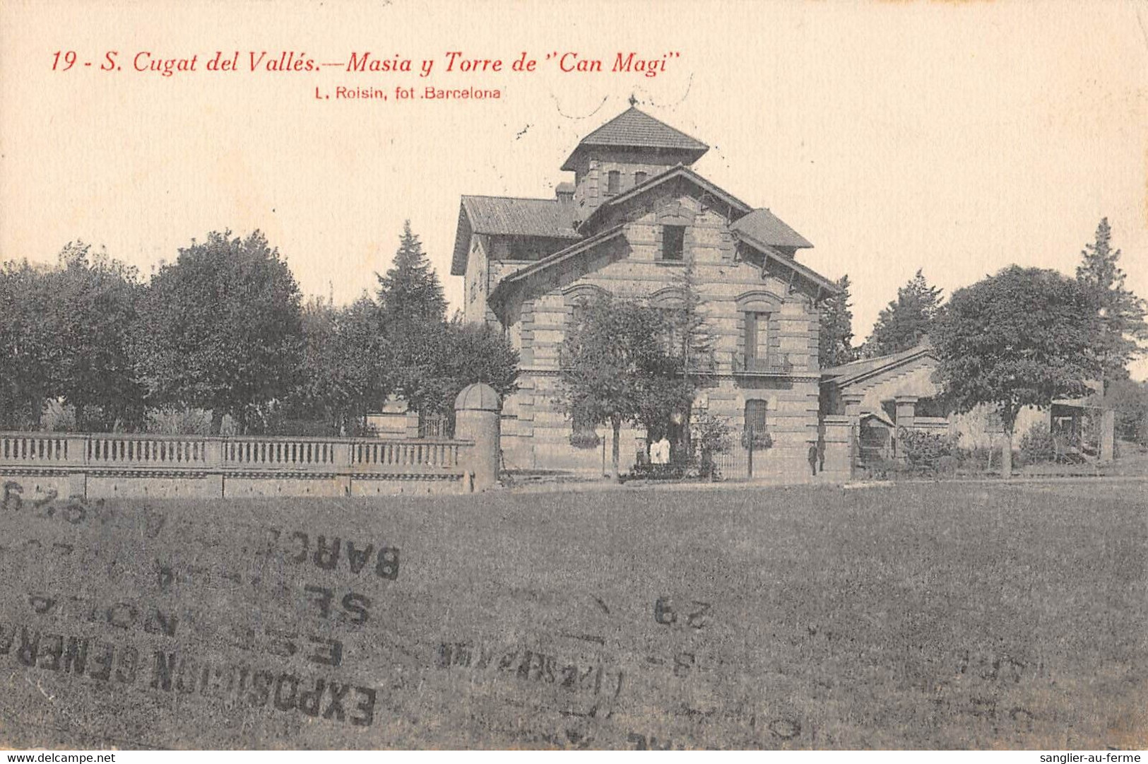 CPA ESPAGNE SAN CUGAT DEL VALLES MASIA Y TORRE DE CAN MAGI (cliché Rare - Other & Unclassified