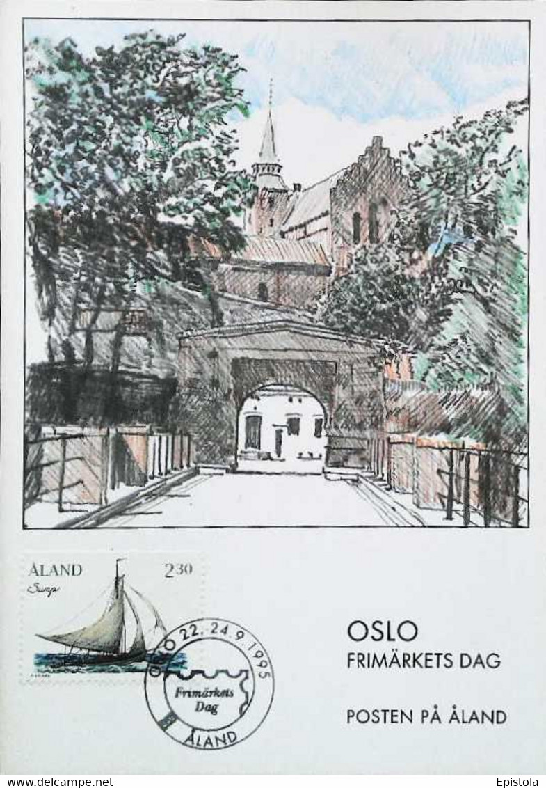 ► CM - Carte Maximum Card - Aland Post - OSLO -  1995 - Cartes-maximum (CM)