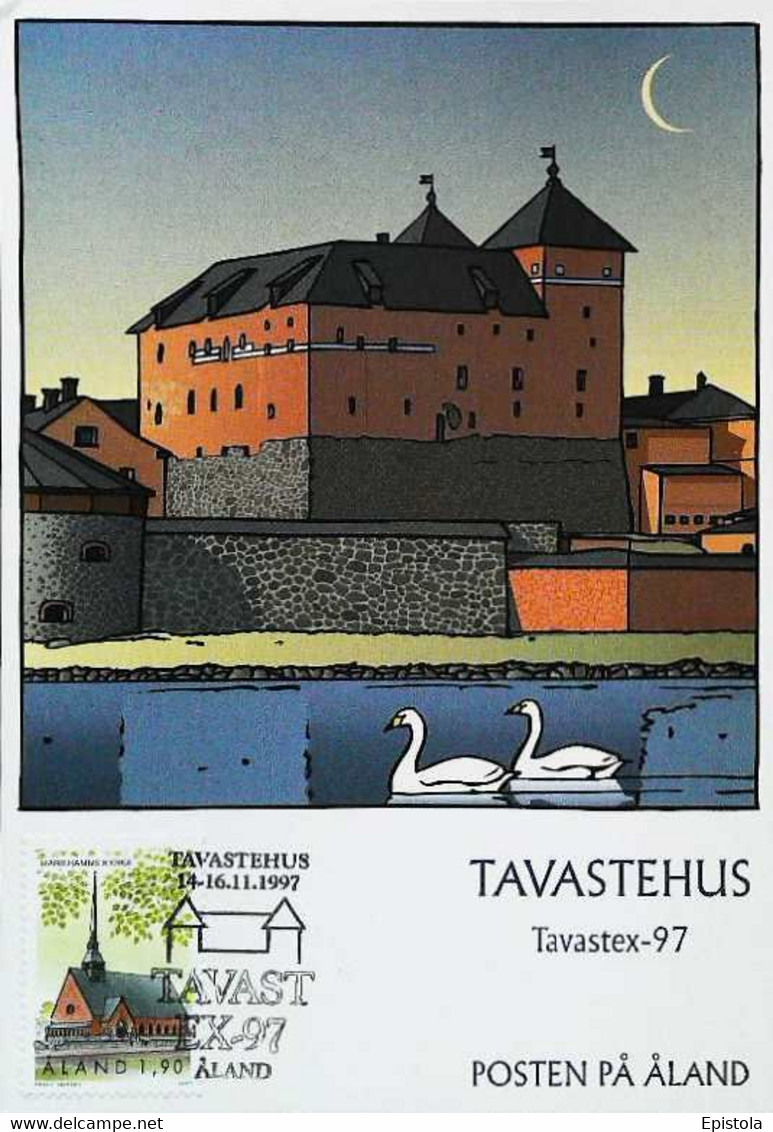 ► CM - Carte Maximum Card - Aland Post - Hämeenlinna, Tavastehus - FINLAND 1995 - Tarjetas – Máximo