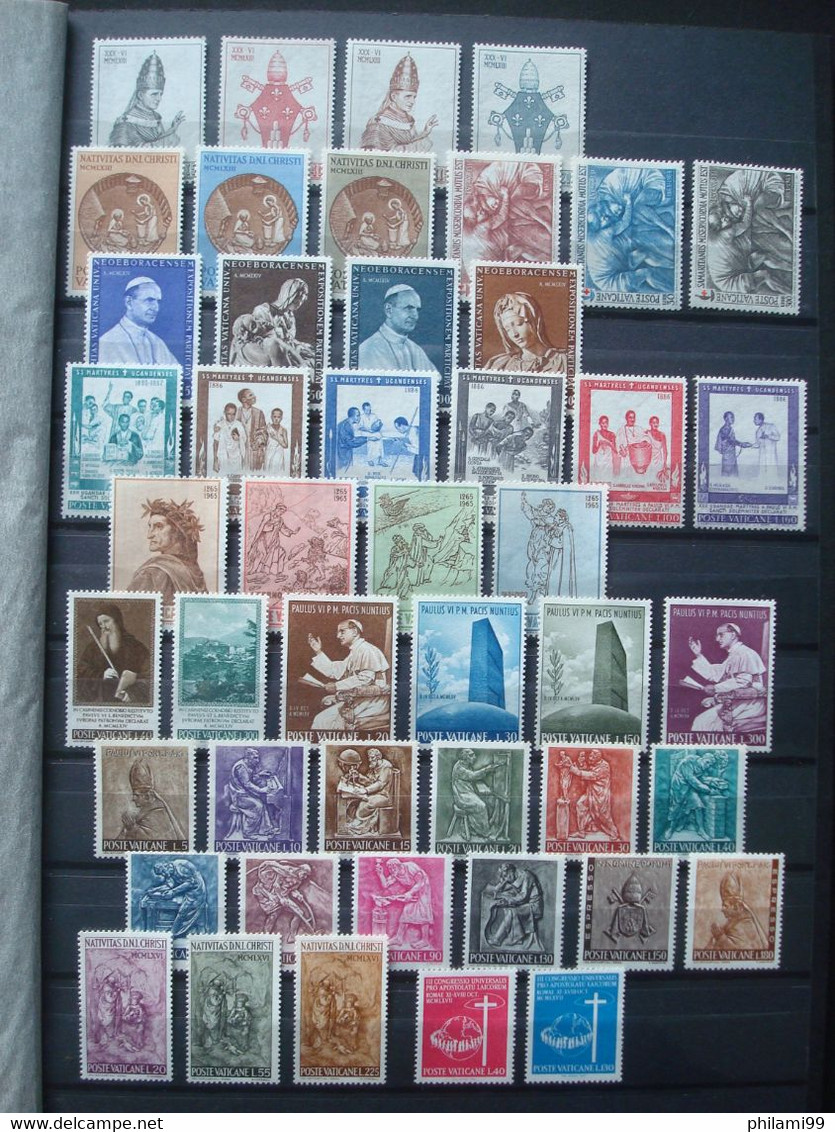 VATICAN (1/2) 1963-1988 MNH** 9 SCANS NICE COLLECTION GOOD SETS - Sammlungen