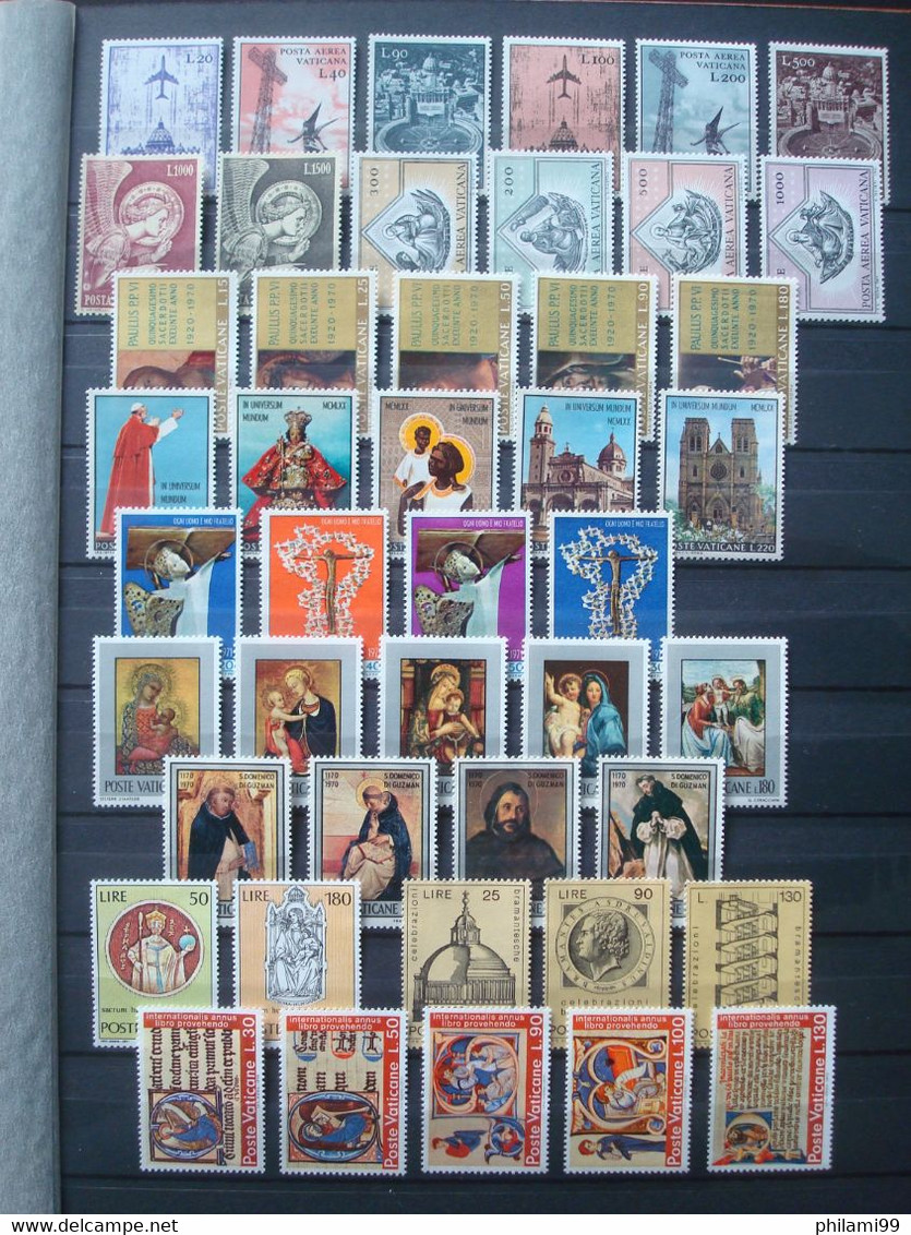 VATICAN (1/2) 1963-1988 MNH** 9 SCANS NICE COLLECTION GOOD SETS - Colecciones