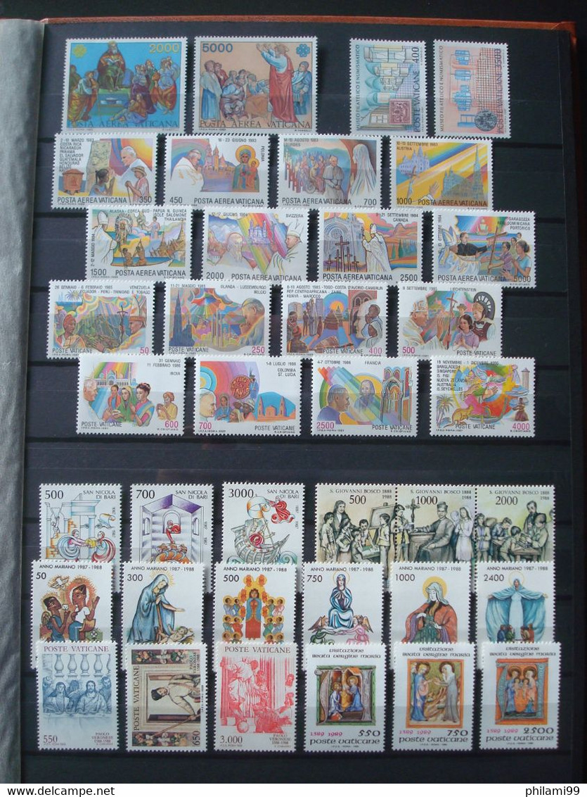 VATICAN (1/2) 1963-1988 MNH** 9 SCANS NICE COLLECTION GOOD SETS