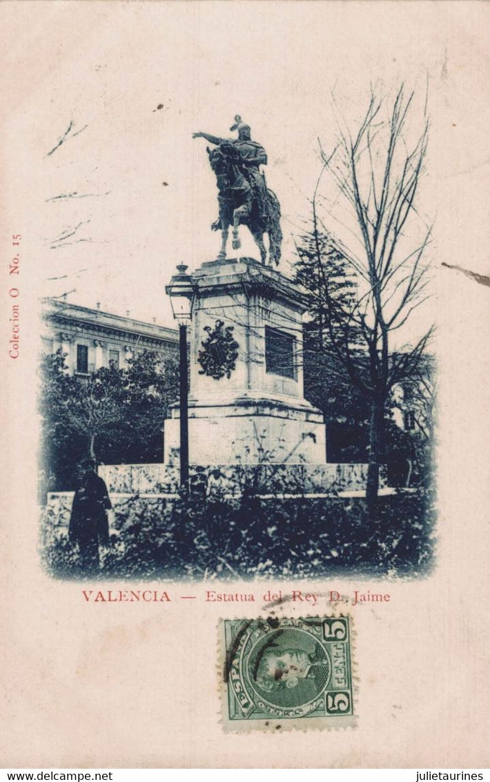 VALENCIA ESTATUA DEL REY JAIME CPA BON ETAT - Valencia