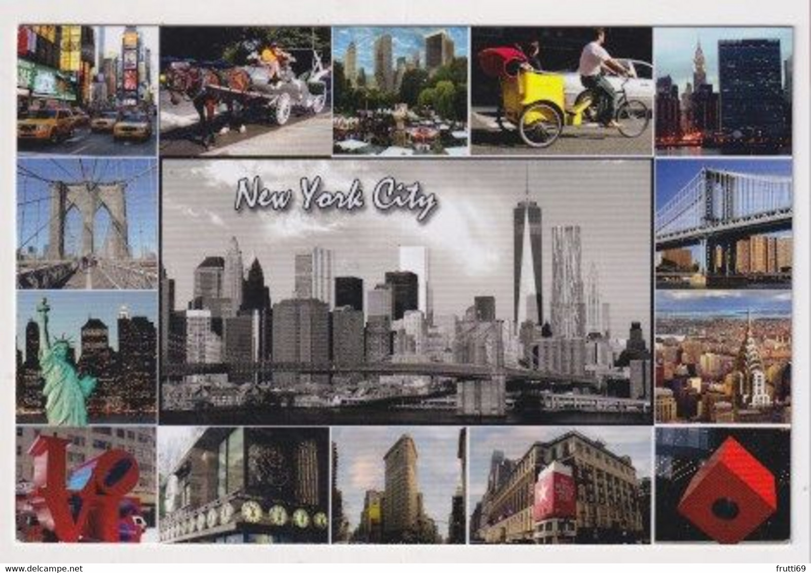 AK 019679 USA - New York City - Mehransichten, Panoramakarten
