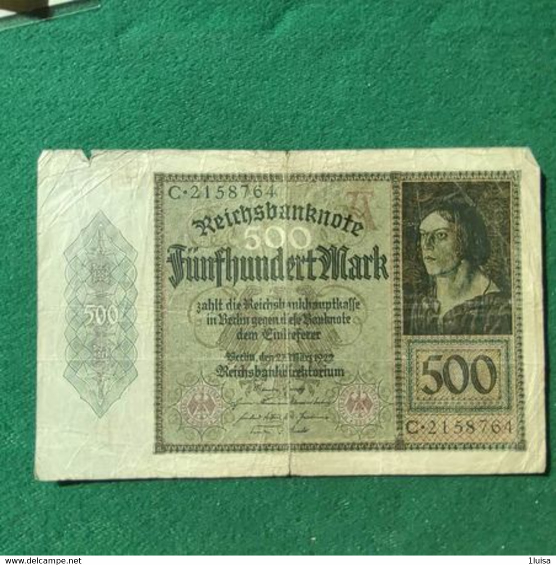 GERMANIA 500 MARK 1922 - 500 Mark