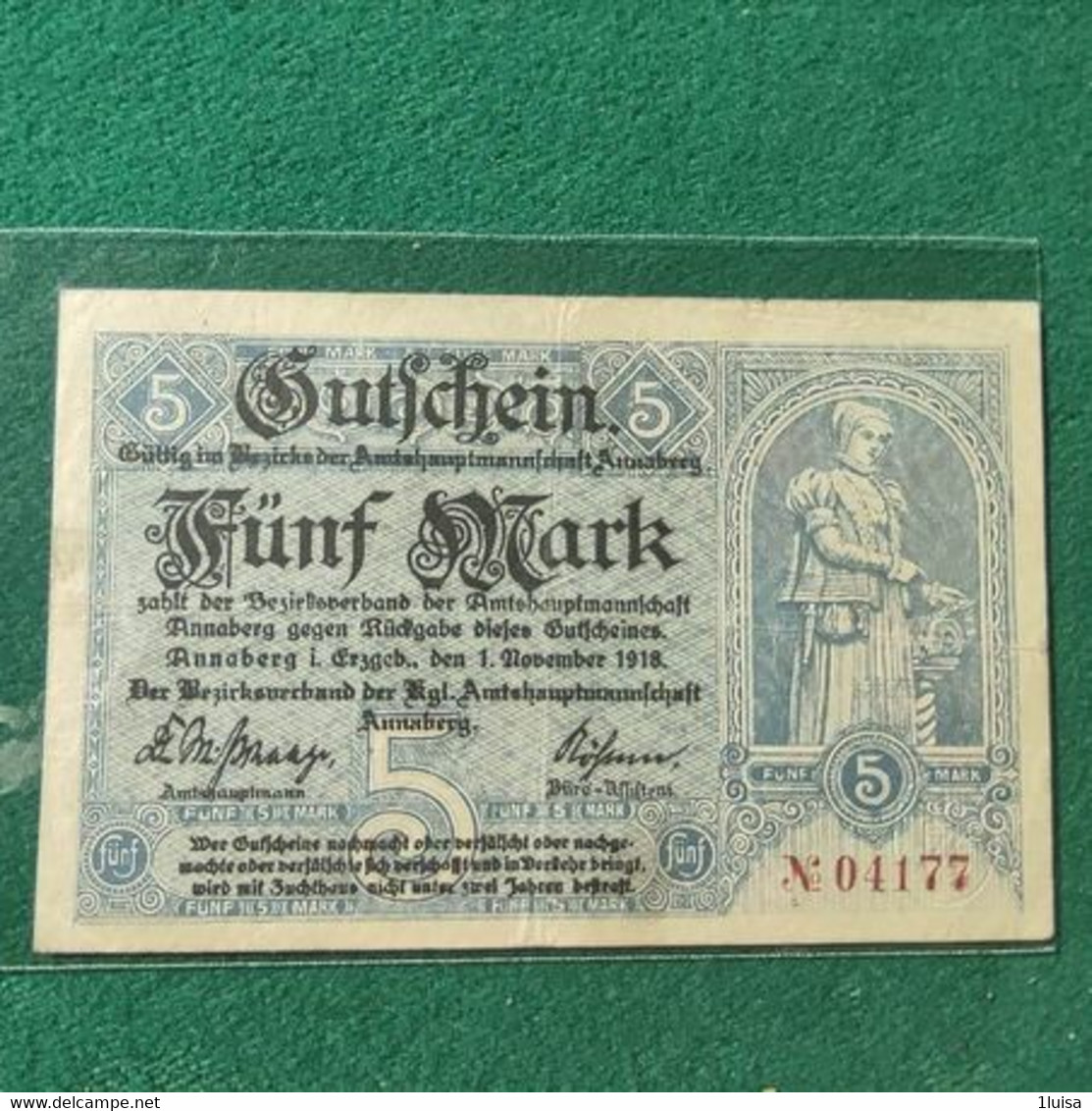 GERMANIA 5 MARK 1918 - 5 Mark