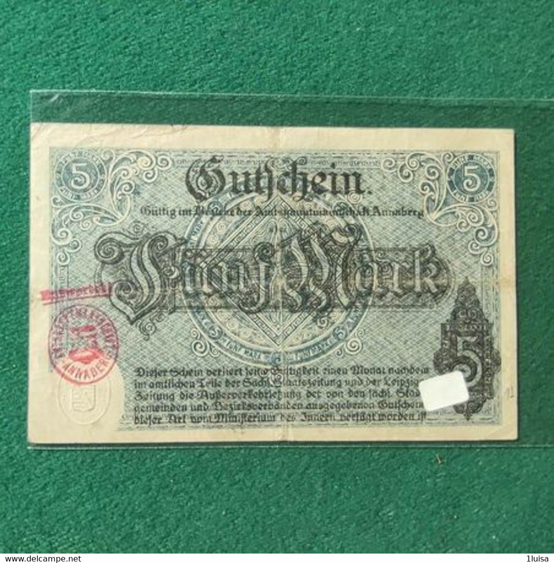 GERMANIA 5 MARK 1918 - 5 Mark