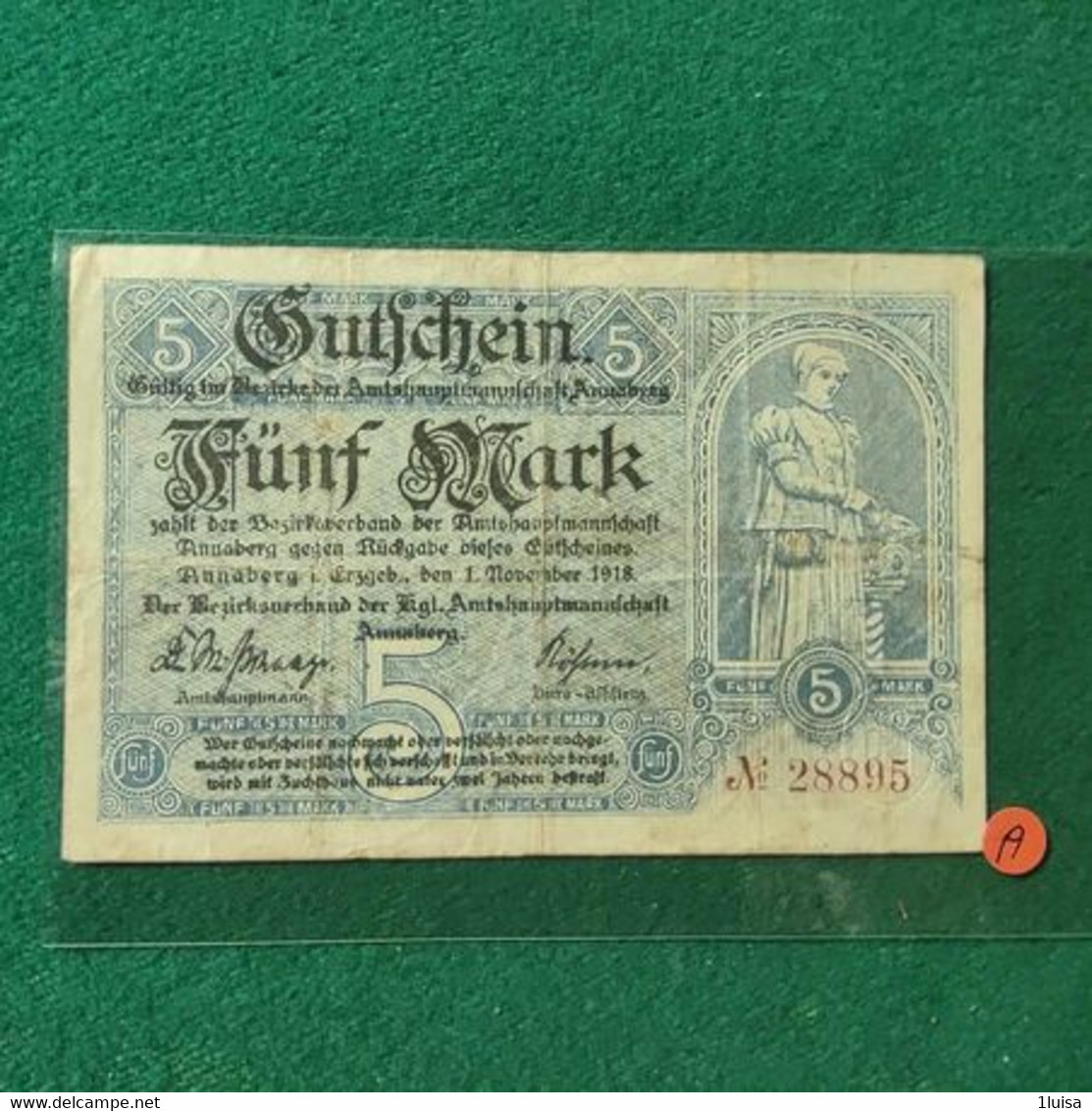 GERMANIA 5 MARK 1918 - 5 Mark