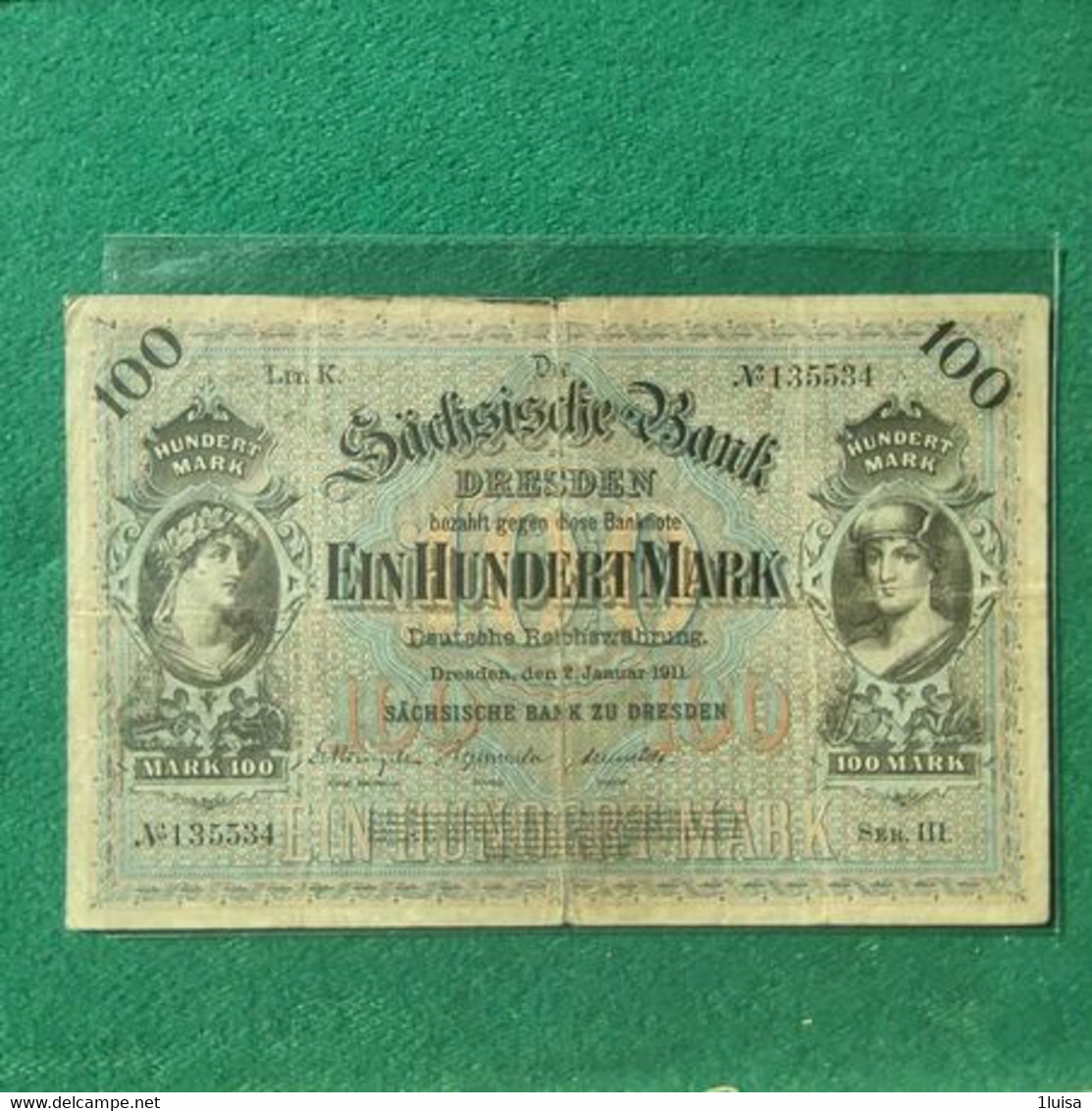 GERMANIA 100 MARK 1911 - 100 Mark