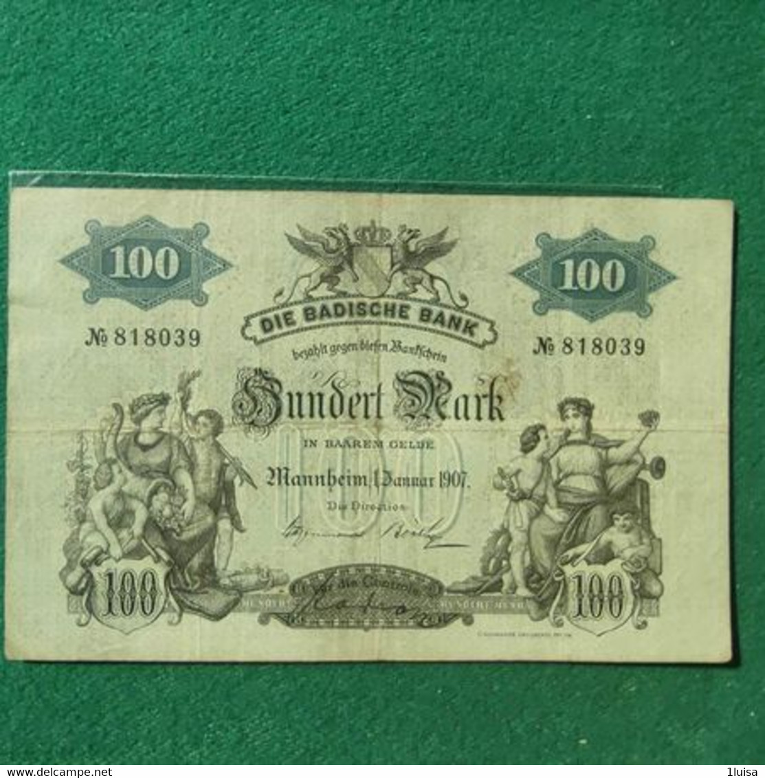 GERMANIA 100 MARK 1907 - 100 Mark