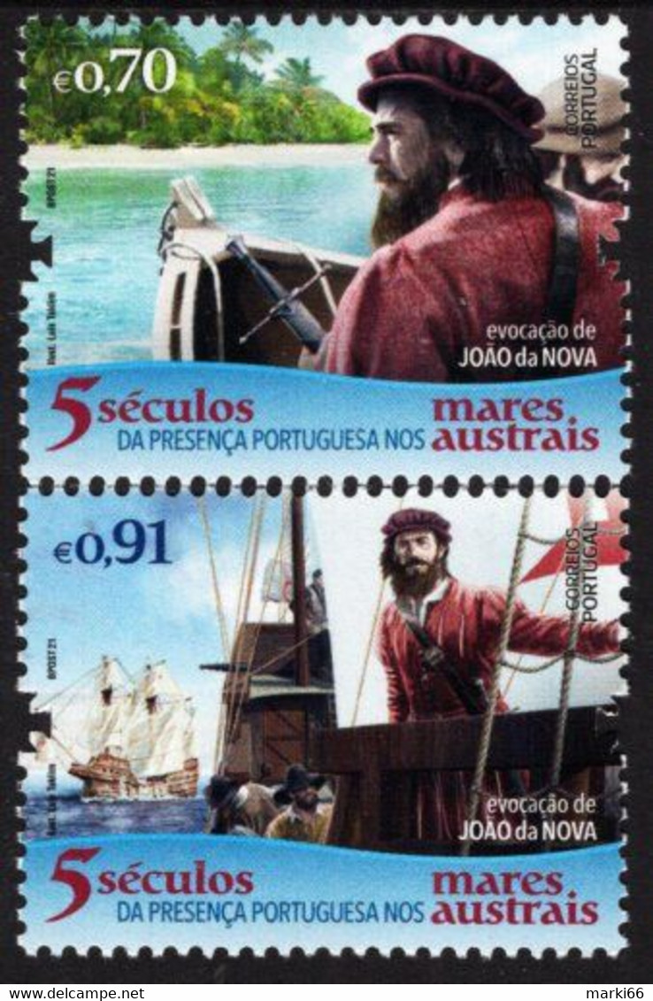 Portugal - 2021 - Explorations Of João Da Nova - 500th Anniversary - Mint Stamp Set - Unused Stamps