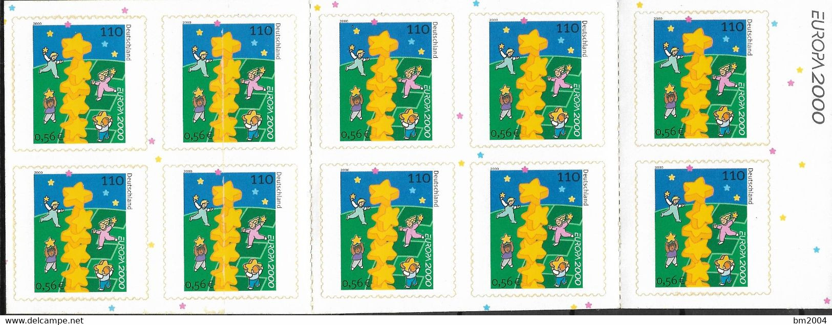 2000  Deutschland Germany   Mi. MH 41 ** MNH  Booklet Stamp  EUROPA  Kinder Bauen Sternenturm - Neufs