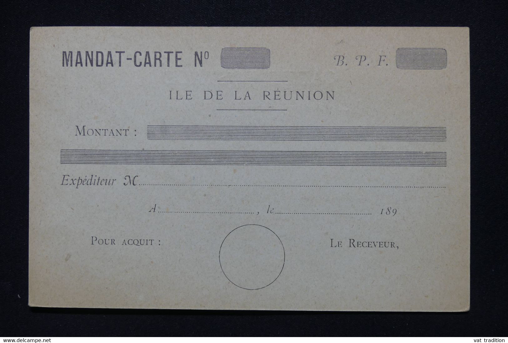 RÉUNION - Entier Postal Type Groupe Mandat Carte ( Voir Au Dos ) , Non Utilisé - L 112343 - Covers & Documents