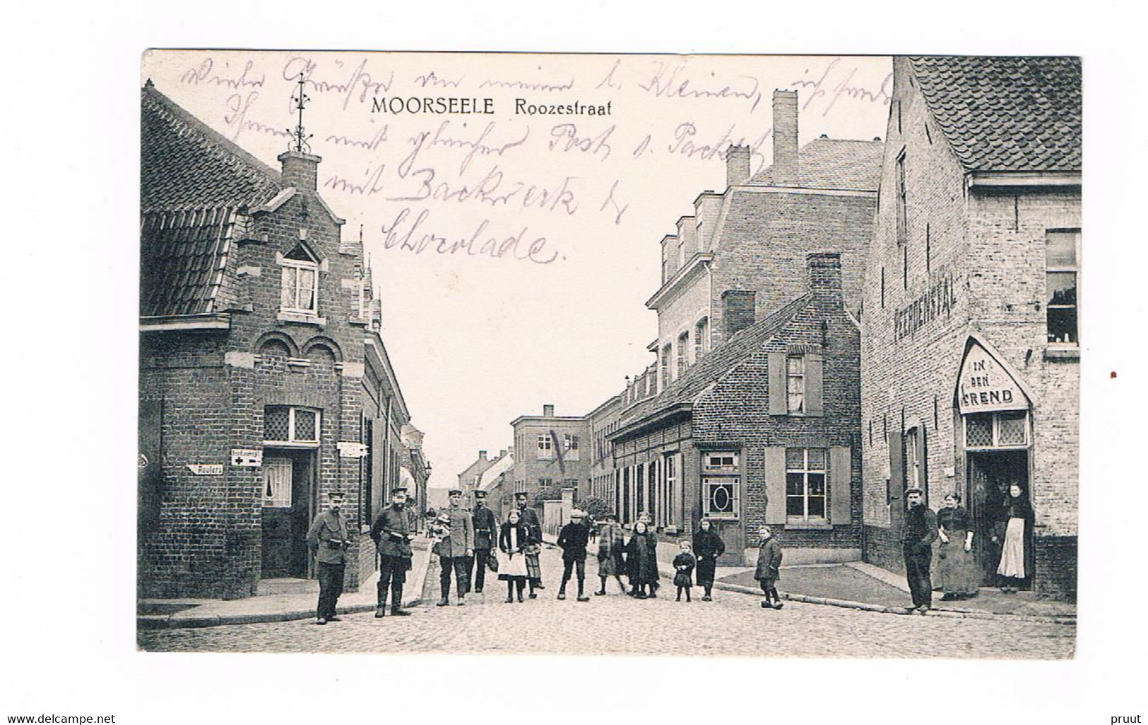 Wevelgem MOORSELE Moorseele Roozestraat Duitse Bezetting Feldpost 1915 - Wevelgem