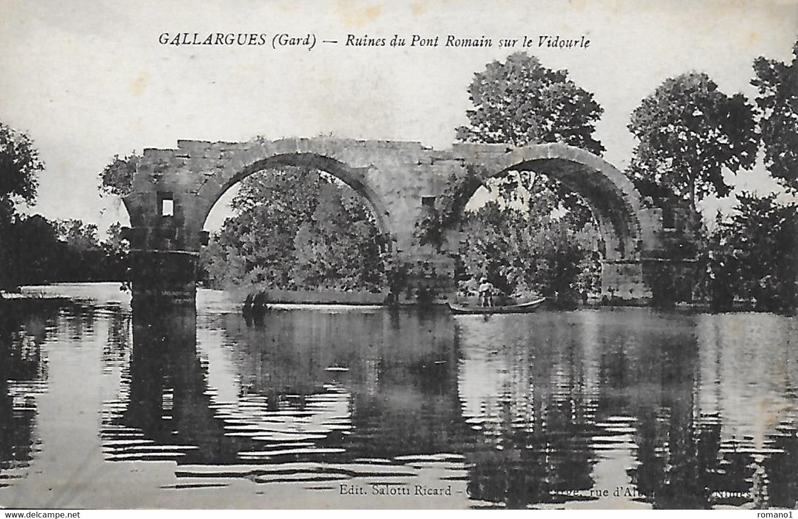 30)   GALLARGUES  -  Ruines Du Pont Romain Sur Le Vidourle - Gallargues-le-Montueux