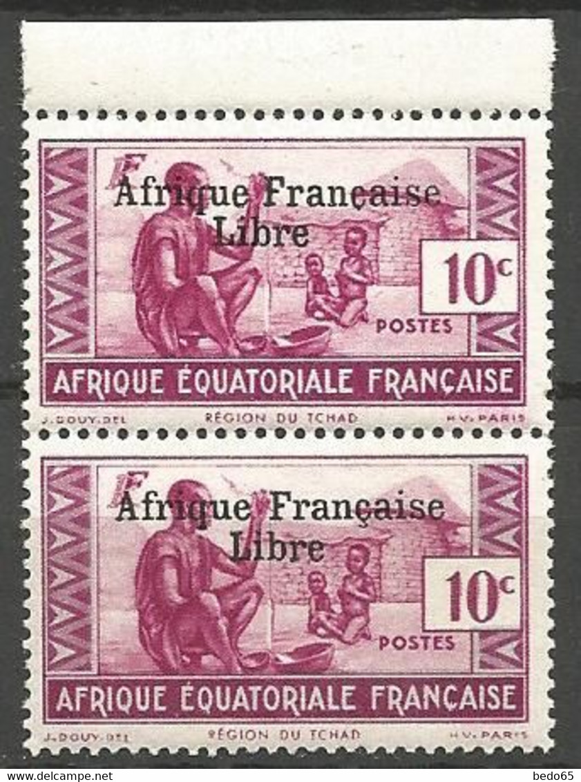 AEF N° 160a Sans Cédille Tenant à Normal NEUF**  SANS CHARNIERE  / MNH - Nuevos