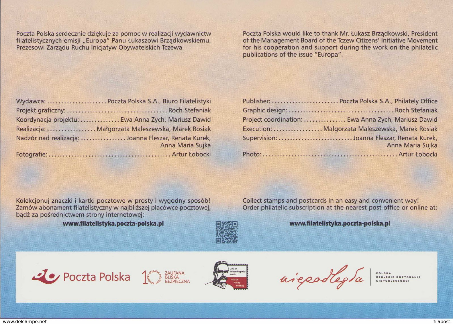 Poland 2018 Booklet / Europa CEPT Railroad Bridge On Vistula River In Tczew, Bridges / With Stamp MNH** - Cuadernillos