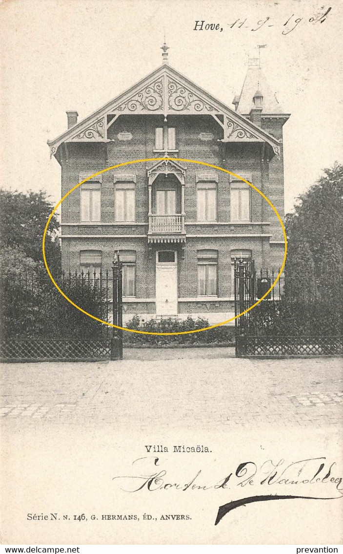 HOVE - Villa Micaëla - Carte Circulé En 1904 - Hove