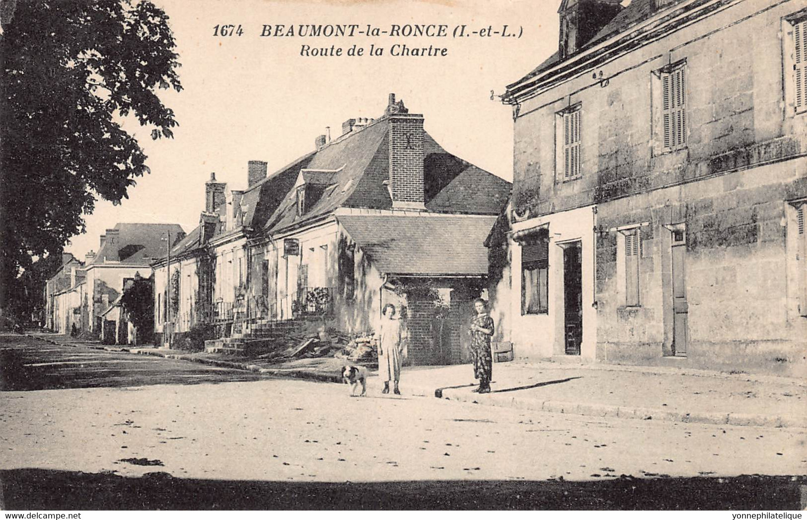 37 - INDRE ET LOIRE - BEAUMONT LA RONCE - 10287 - Route De La Chartre - Beaumont-la-Ronce