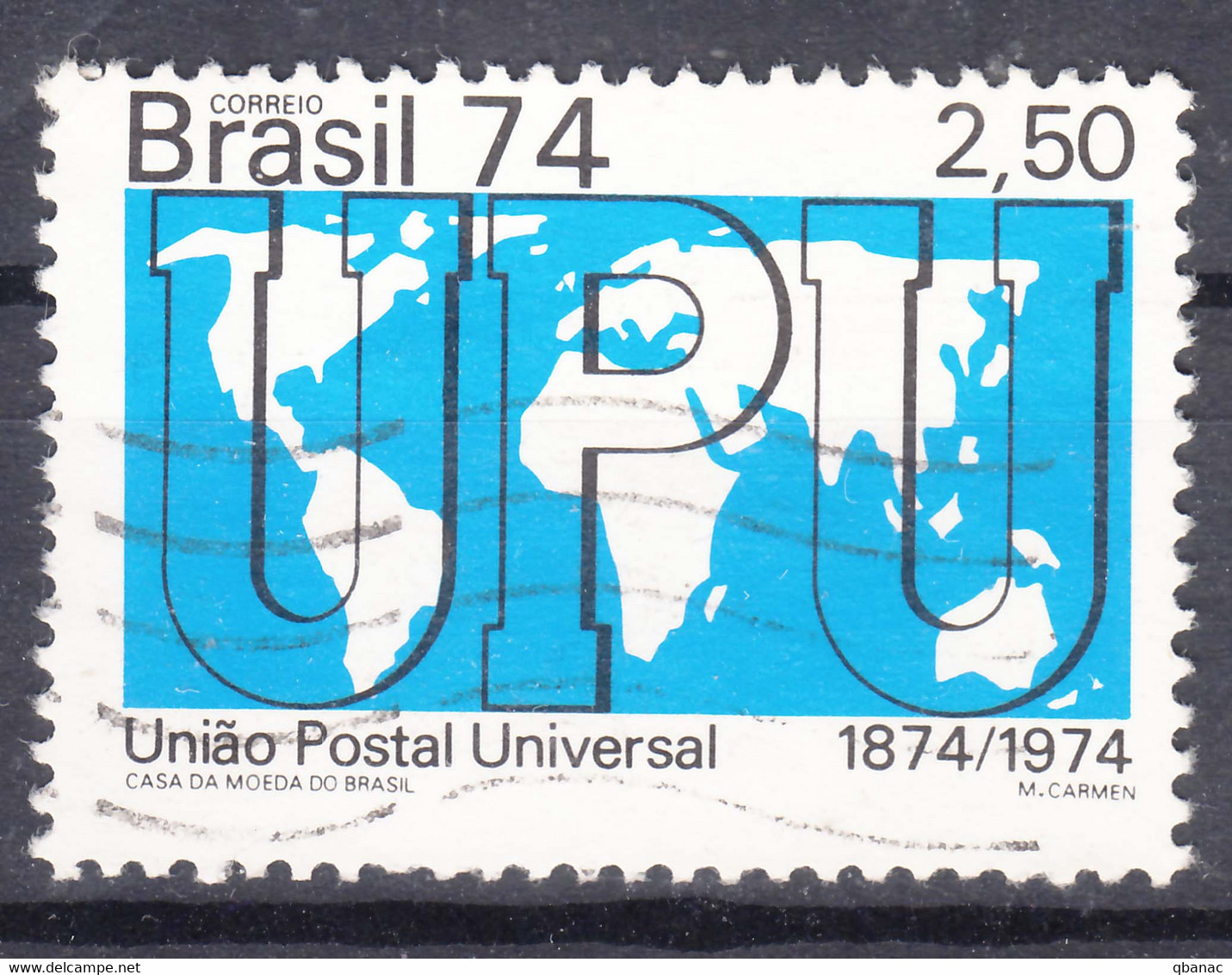 Brazil 1974 UPU Mi#1453 Used - Usati