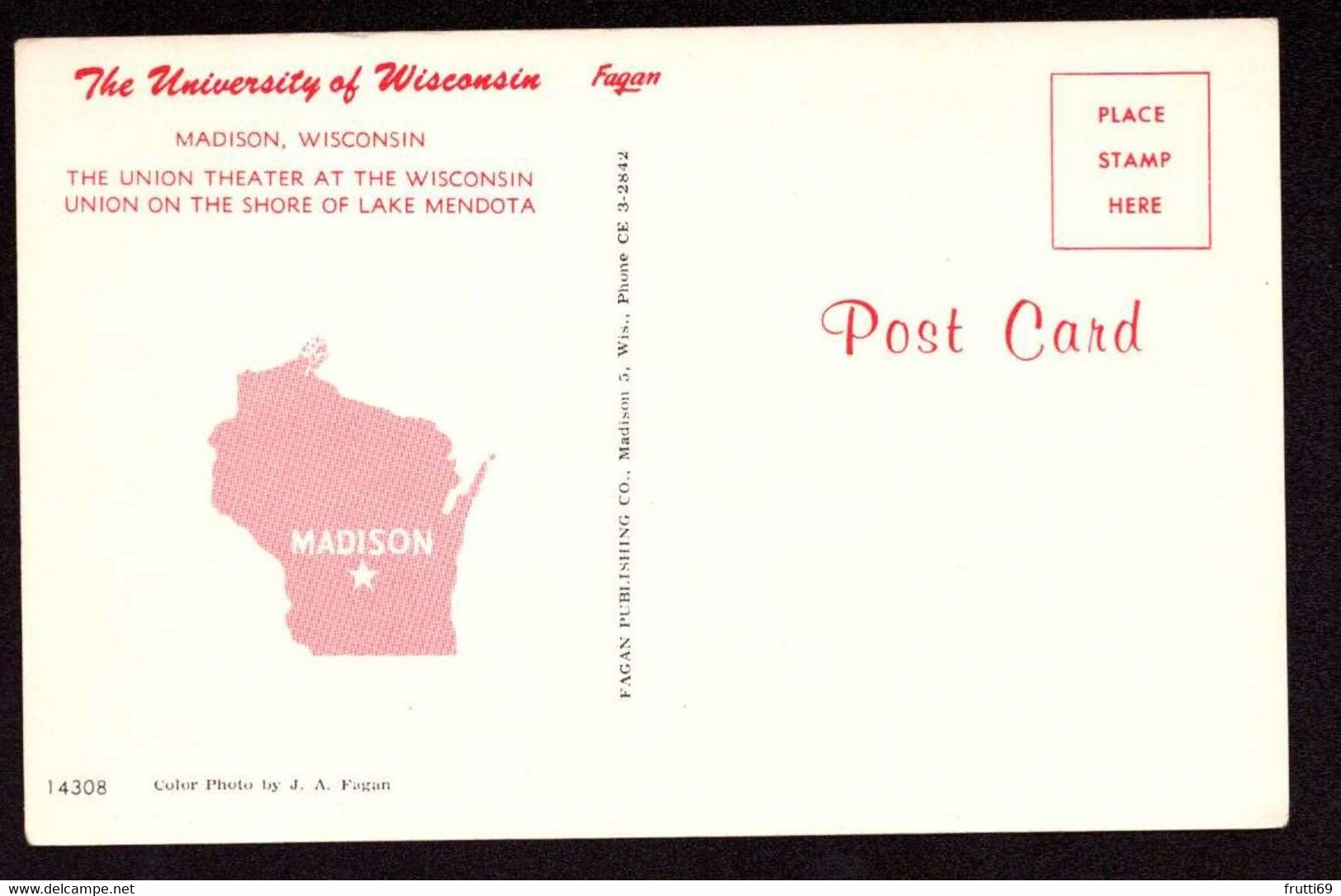 AK 019724 USA - Wisconsin - Madison - The University Of Wisconsin - Madison
