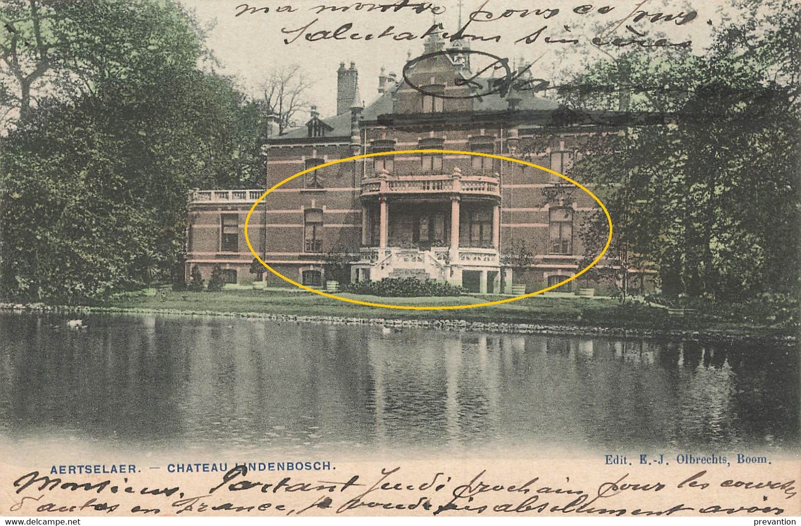 AERTSELAER - Château Lindenbosch - Carte Circulé En 1907 - Aartselaar
