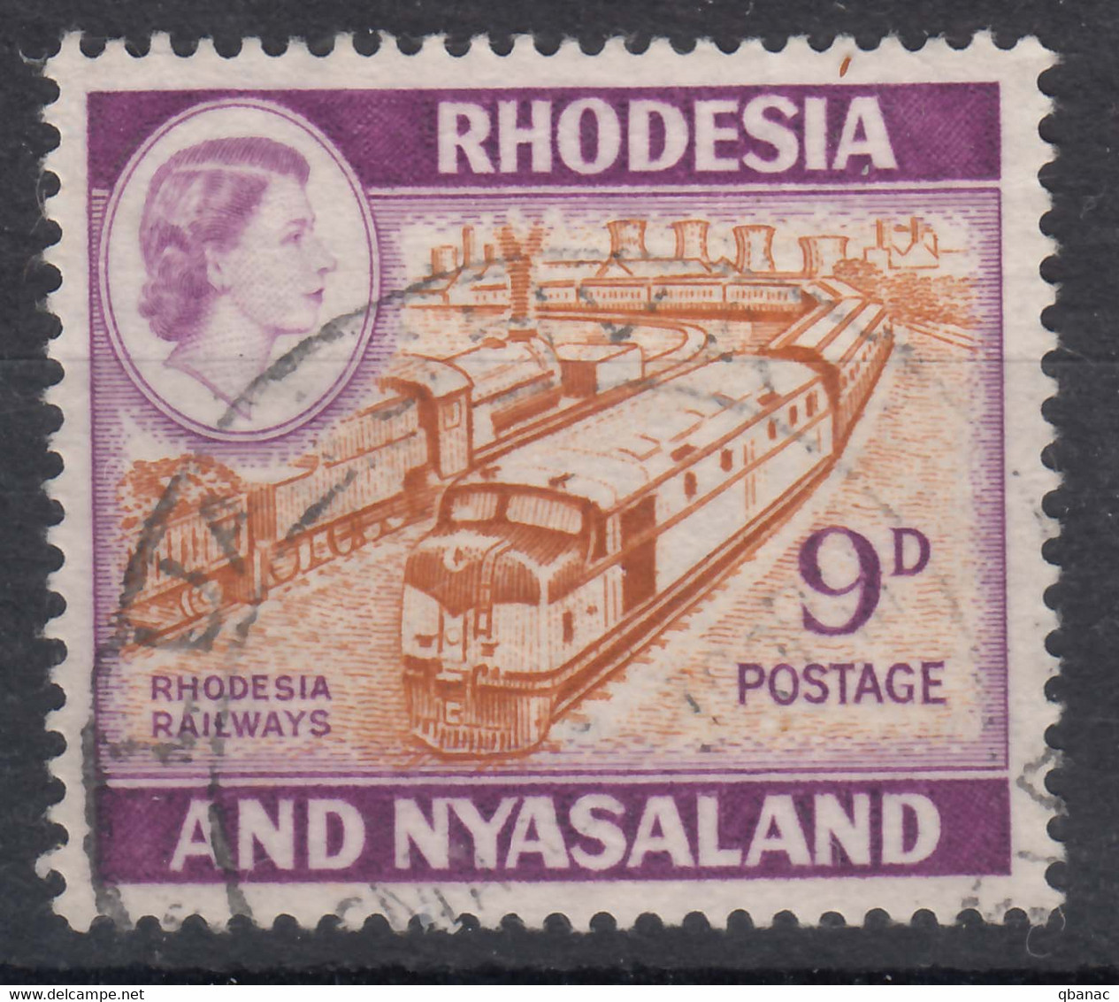 Rhodesia & Nyasaland 1959 Mi#26 Used - Rhodesia & Nyasaland (1954-1963)
