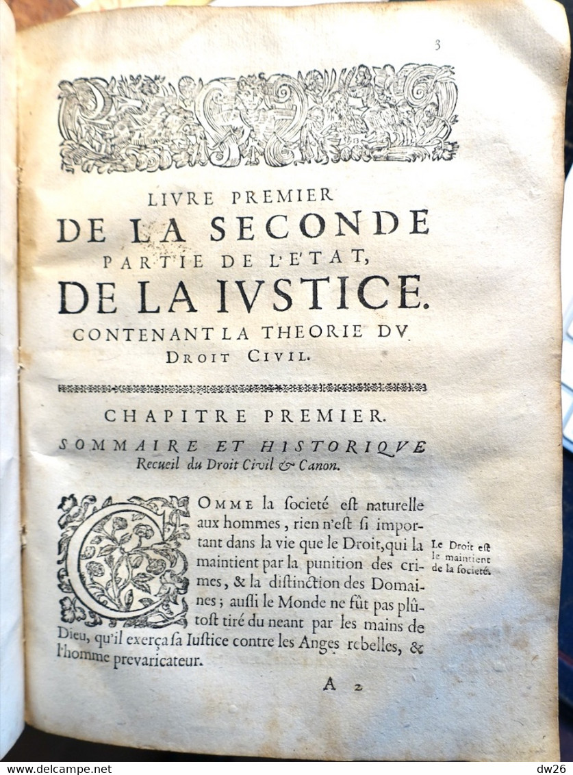 Livre Ancien: Estat De La Justice Ecclésiastique Et Séculière Du Pays De Savoie Par Charles Emmanuel De Ville 1674 - Antes De 18avo Siglo