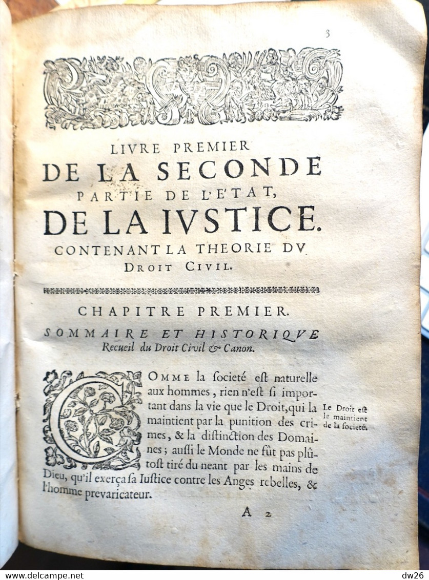 Livre Ancien: Estat De La Justice Ecclésiastique Et Séculière Du Pays De Savoie Par Charles Emmanuel De Ville 1674 - Tot De 18de Eeuw