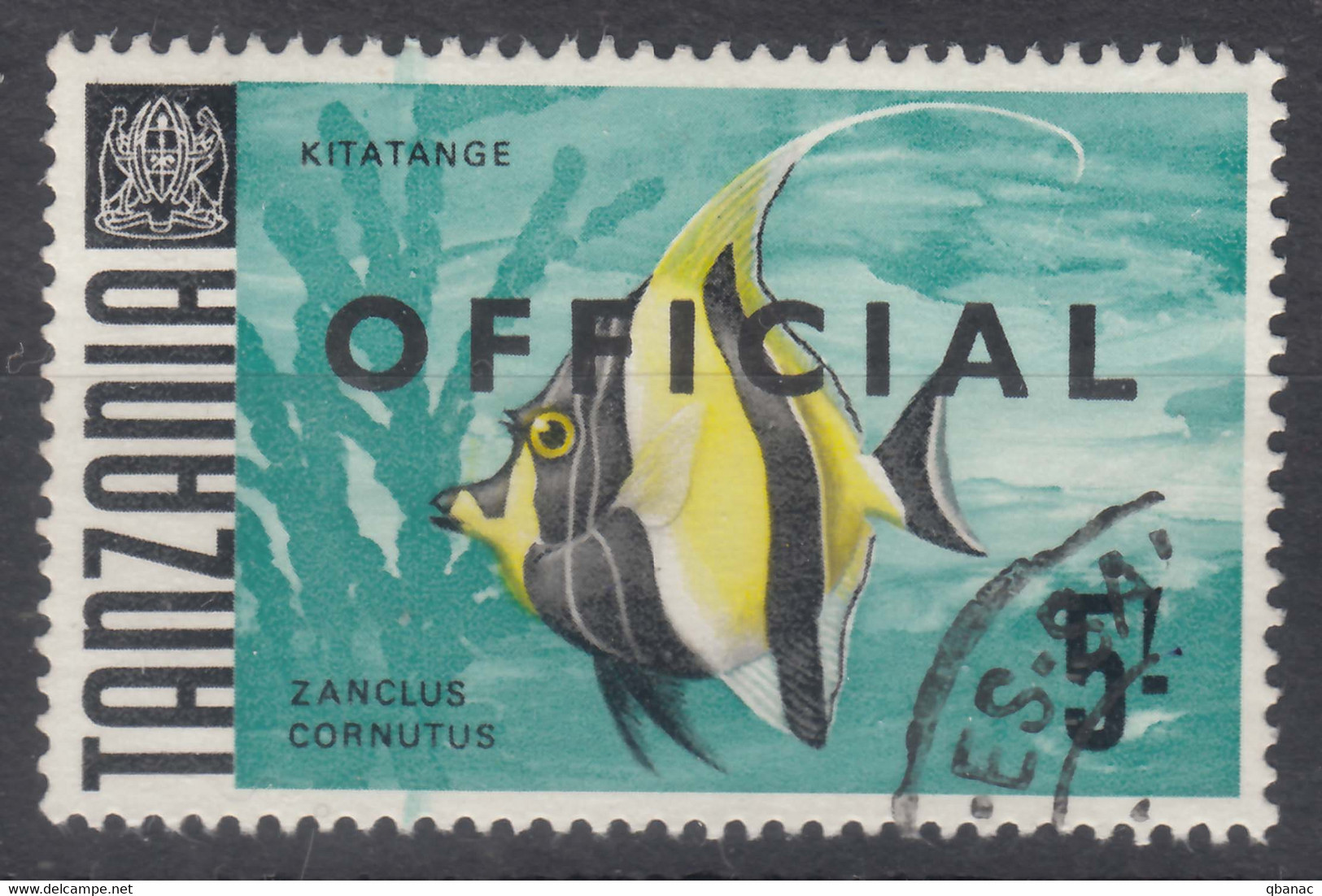 Tanzania 1967 Fish Postage Due Mi#16 Used - Tanzanie (1964-...)