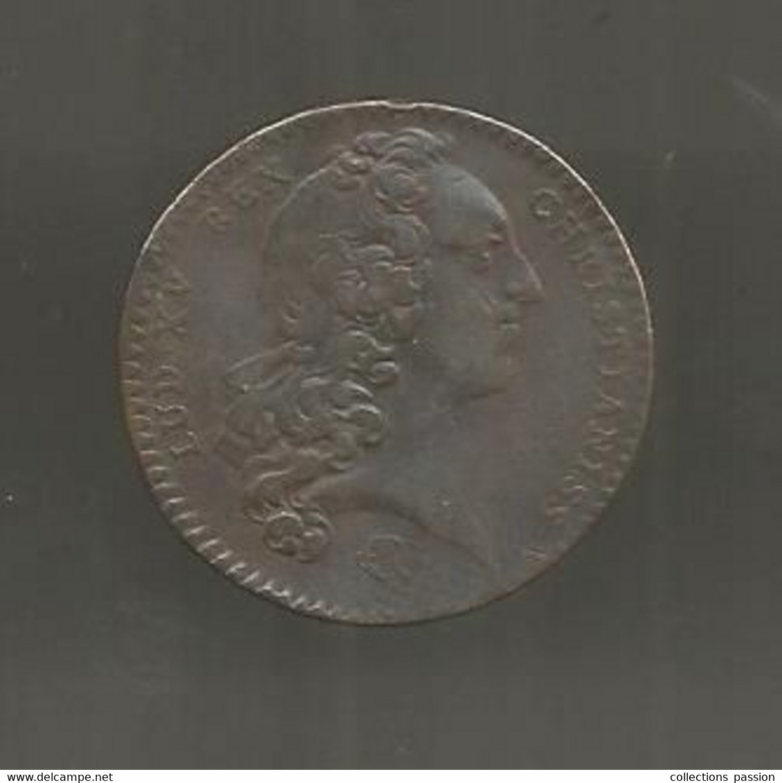 Jeton Argent , LOUIS XV , 1744 ,argent , ORDINAIRE DE GUERRES , 2 Scans - Adel