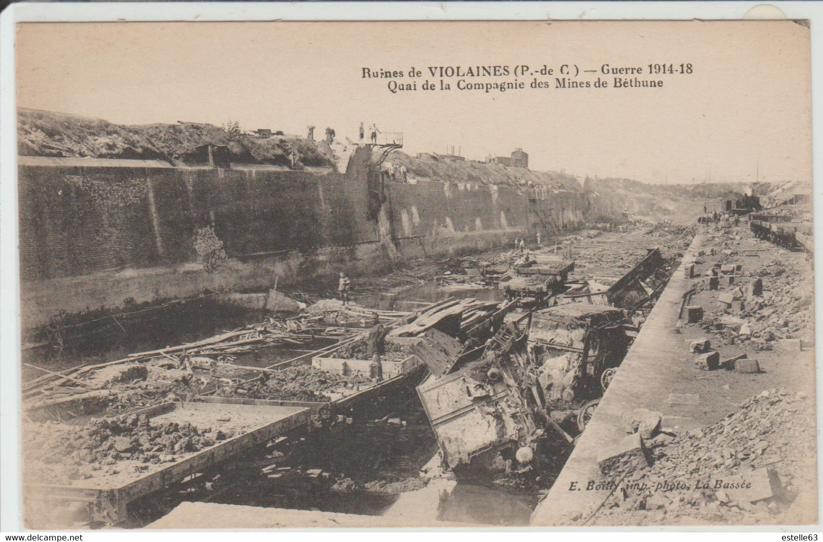 Violaines 1914-1918 Quai De La Compagnie Des Mines De Béthune - Other & Unclassified