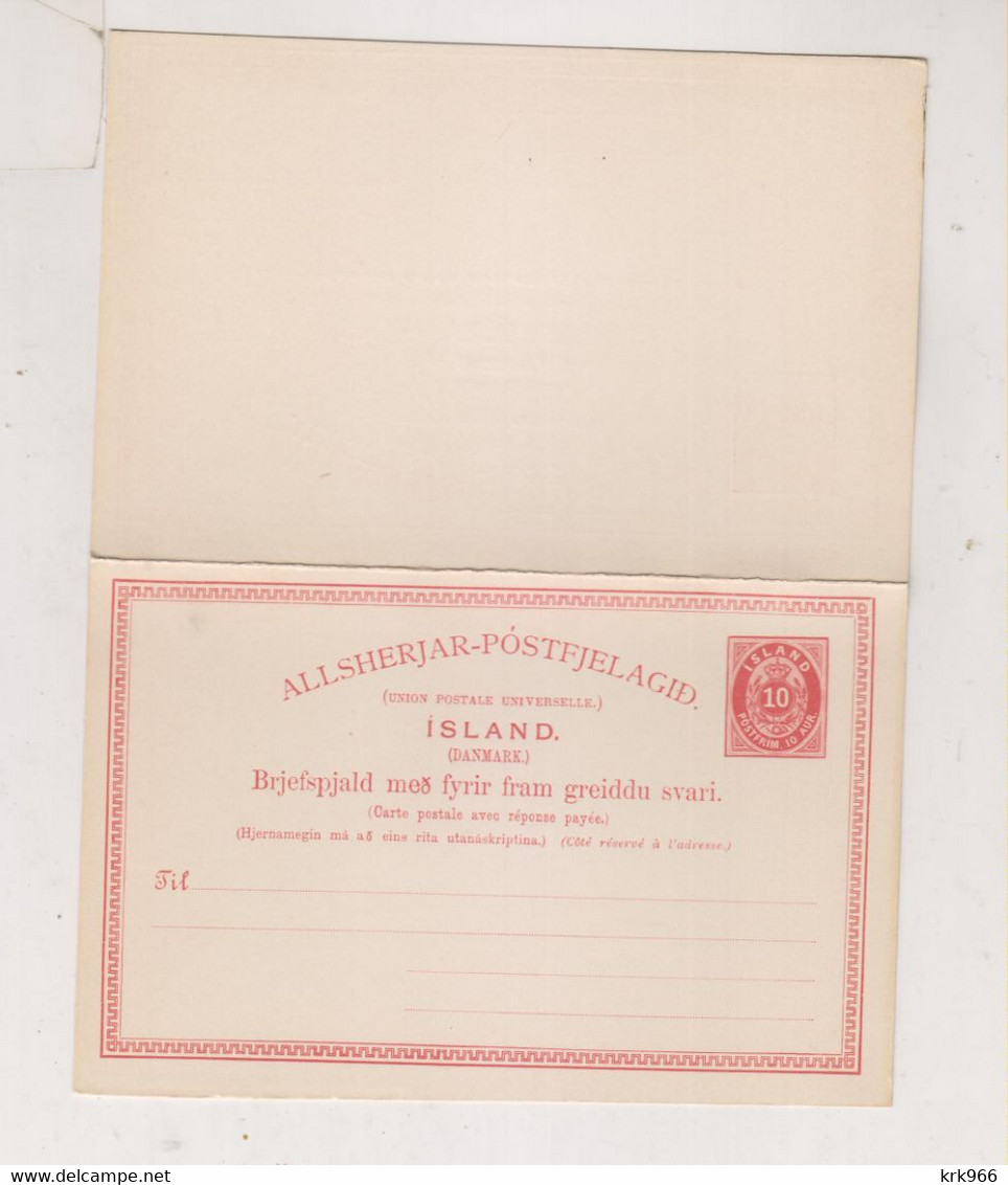 ICELAND Postal Stationery Unused - Covers & Documents