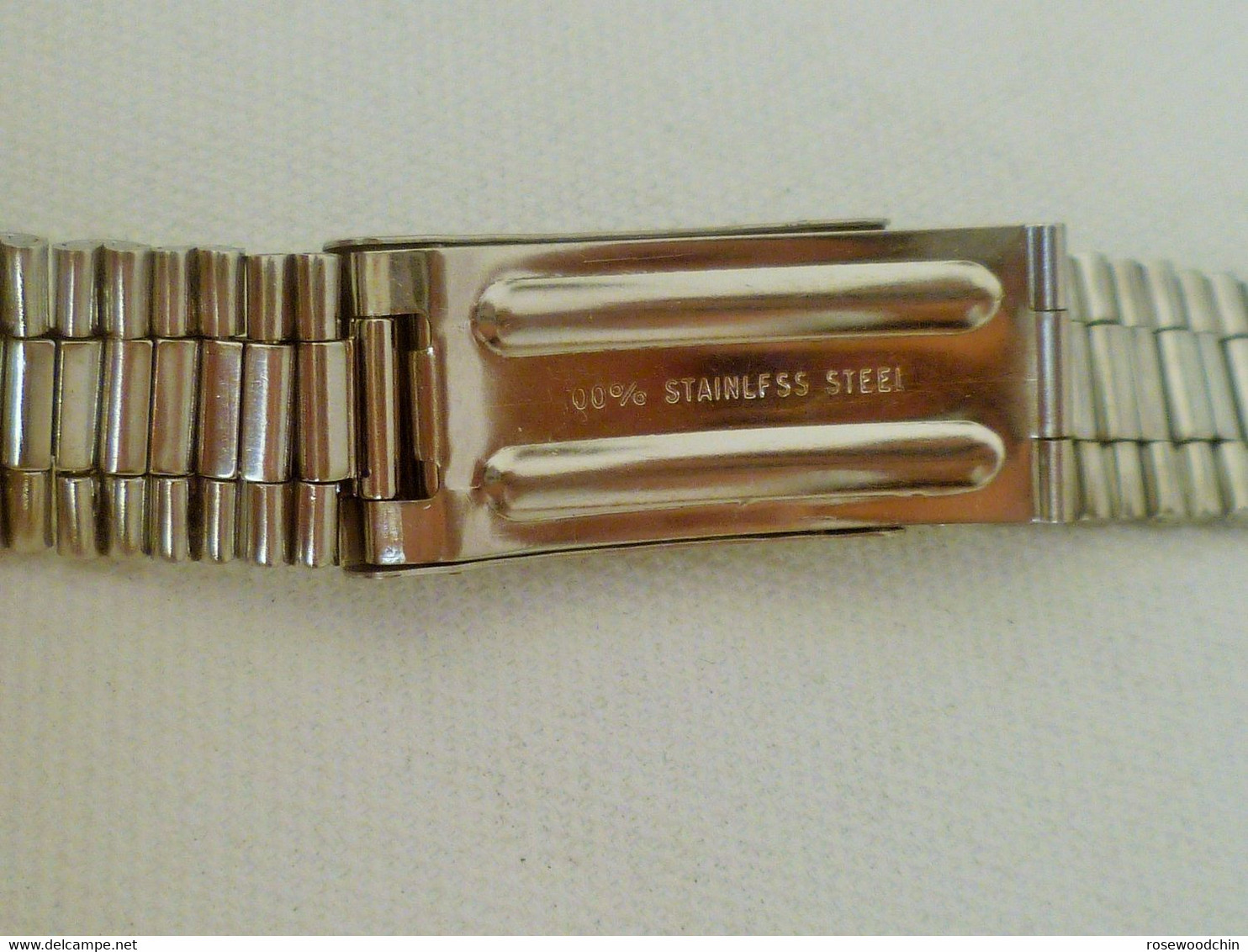 Vintage Stainless Steel Watch Band Bracelet Lug 19/20 mm for Man (#51)