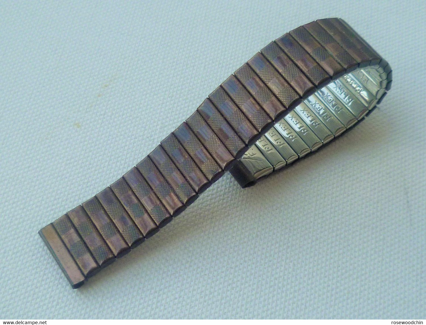 Vintage FKK Flex Expansion Copper- S/Steel Watch Band Bracelet Lug16 Mm (#53) - Montres Gousset