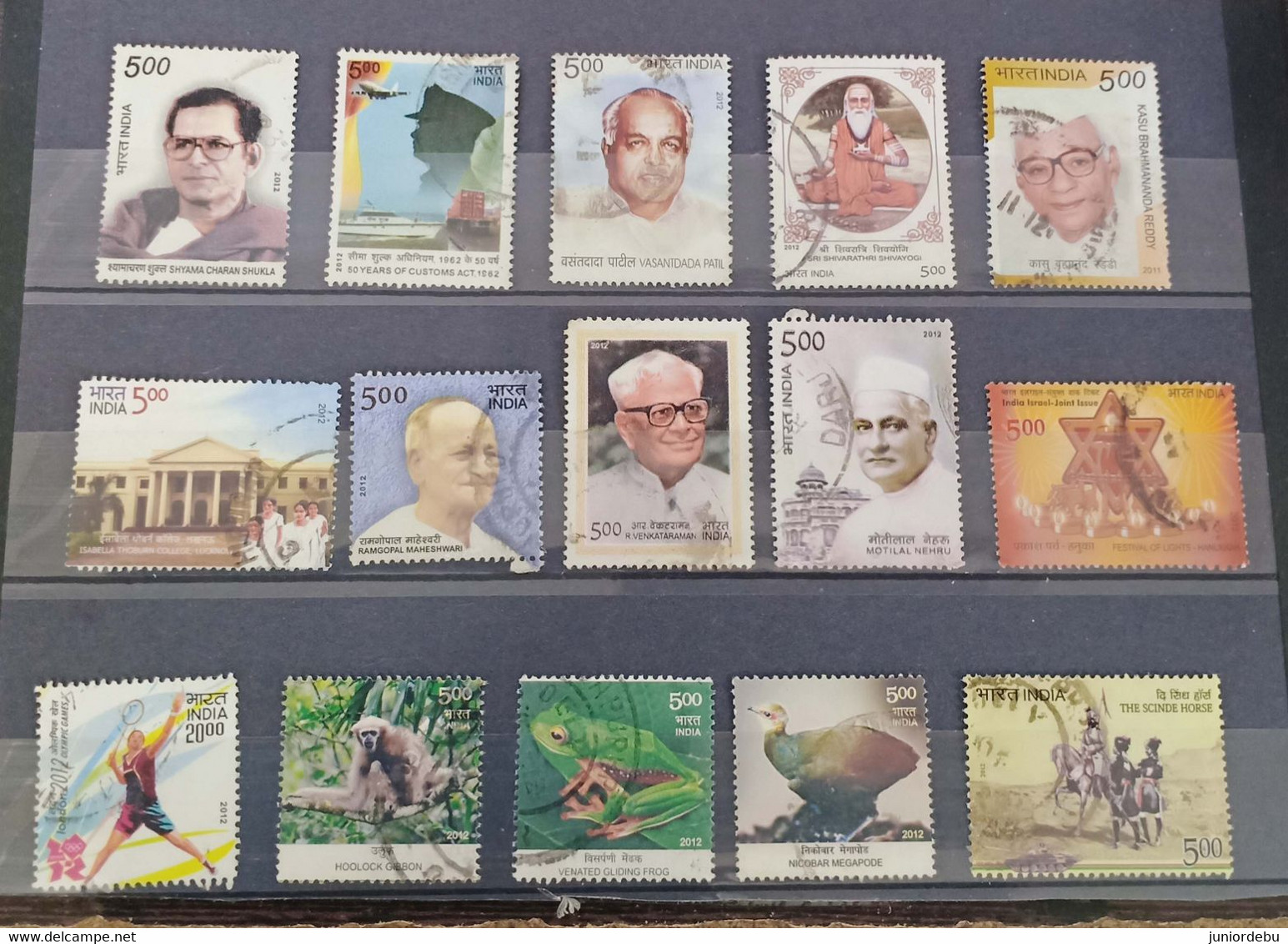 India - 2012 - 30 Different Commemorative Stamps - Used - Nice Selection. - Used Stamps