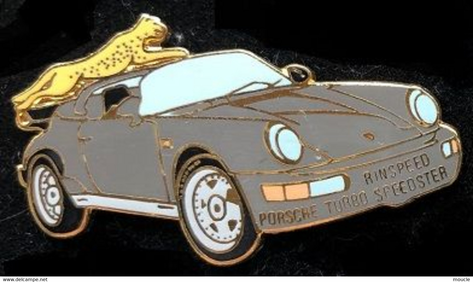 VOITURE - CAR - AUTO - AUTOMOBILE - PORSCHE TURBO SPEEDSTER - RINSPEED - PANTHERE - EGF - GRISE -     (JAUNE) - Porsche