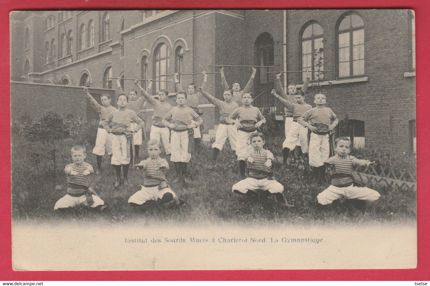 Charleroi - Institut Des Sourds Et Muets  - La Gymnastique - 1907 ( Voir Verso ) - Gymnastics