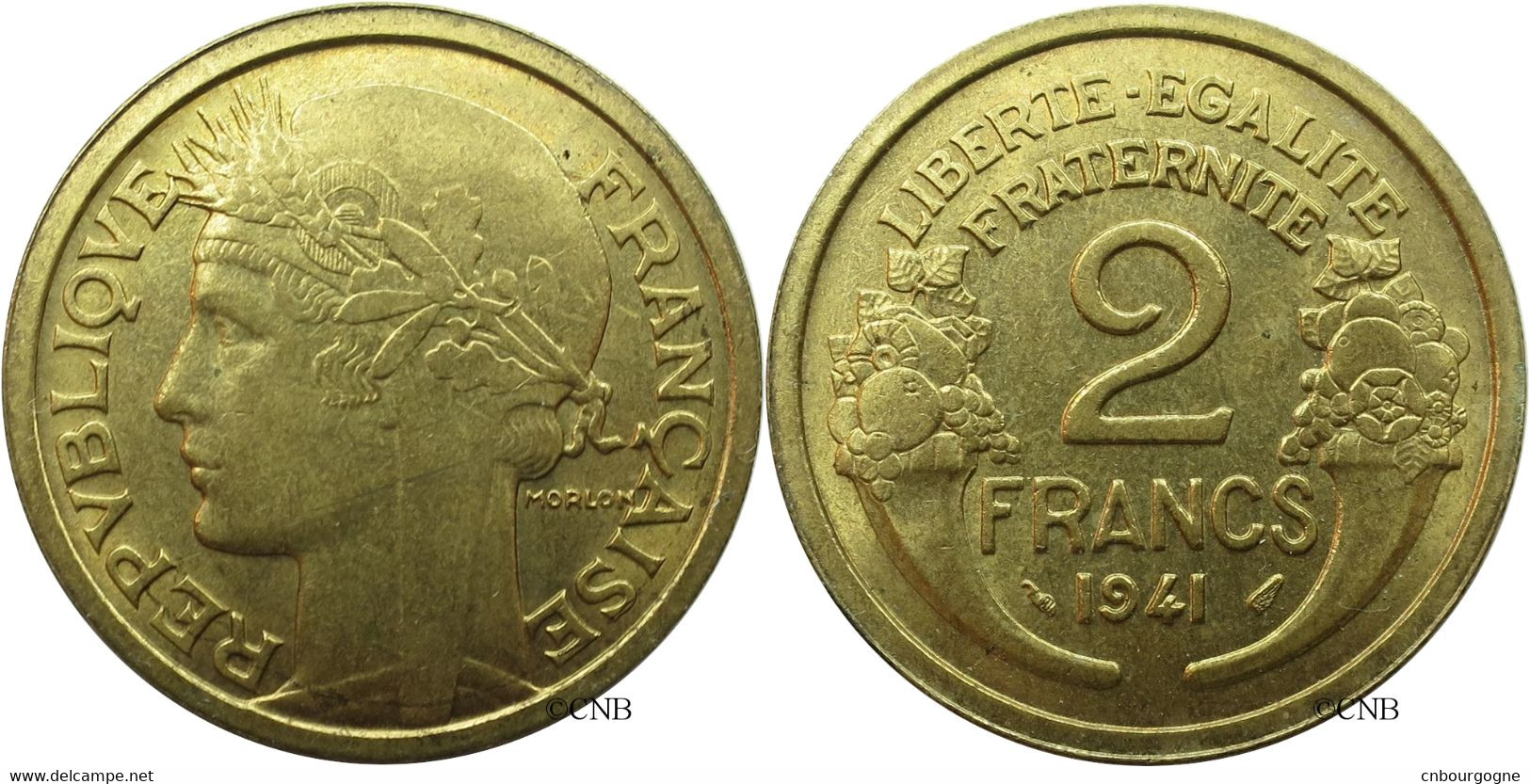 France - État Français - 2 Francs Morlon 1941 - SUP/MS60 - Fra4446 - 2 Francs