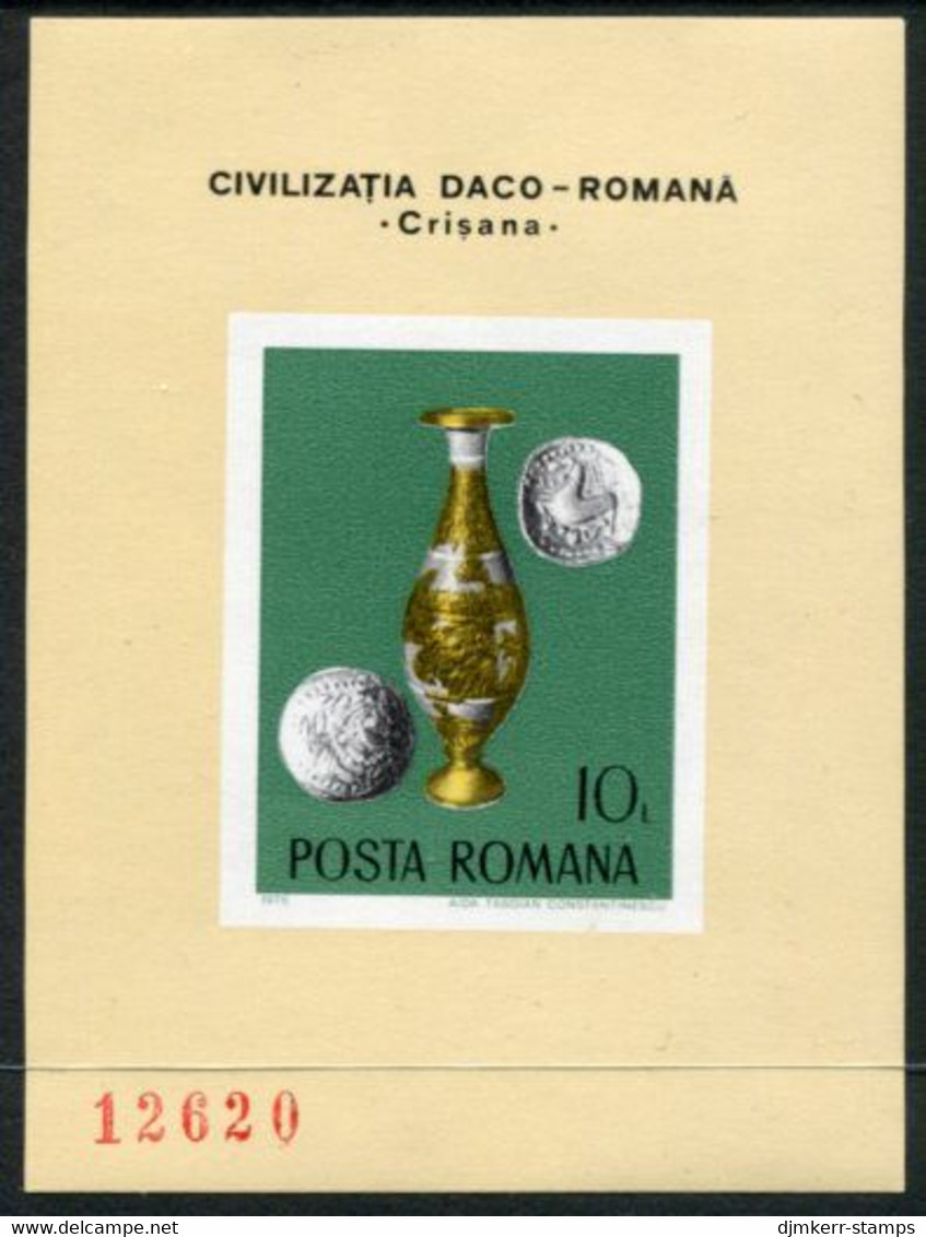 ROMANIA 1976 Dacian-Roman Archaeology Block MNH / **.  Michel Block 132 - Neufs