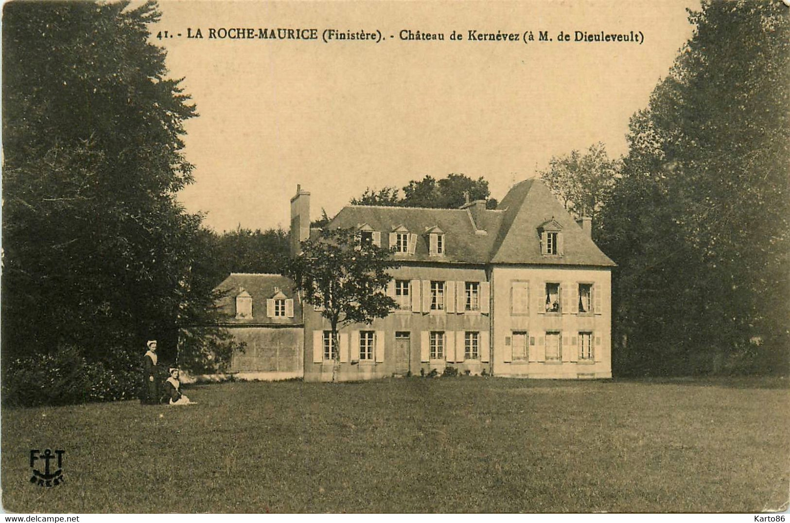 La Roche Maurice * Le Château De Kernévez , à M De Dieuleveult - La Roche-Maurice