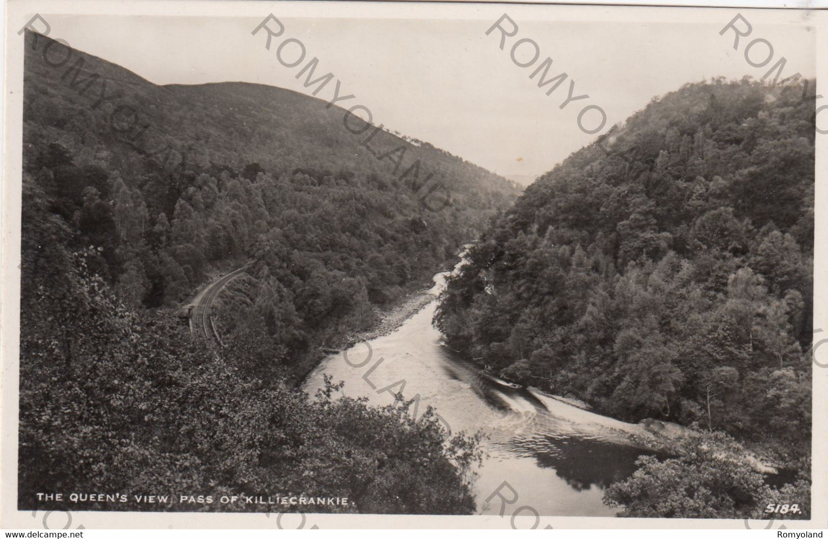 CARTOLINA  THE QUEEN"S VIEW PASS OF KILLIECRANKIE,PERTHSHIRE,SCOZIA,REGNO UNITO,NON VIAGGIATA - Perthshire