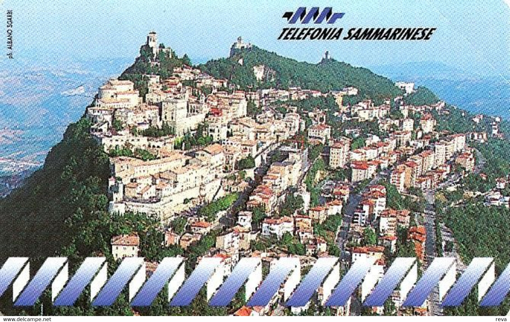 SAN  MARINO  8000  LIRA   VIEW OF CITY EARLY CARD ED.09/94 MINT  READ DESCRIPTION !!! - San Marino