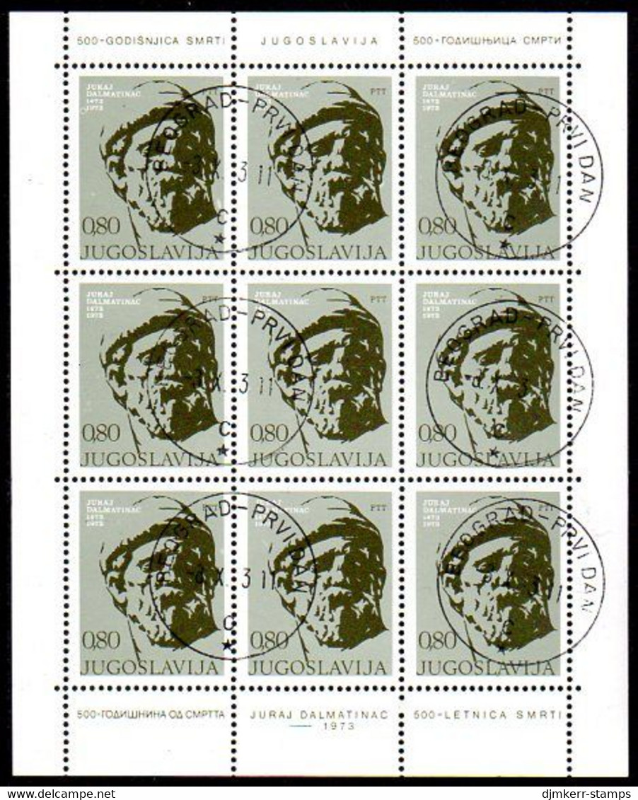 YUGOSLAVIA 1973 Dalmatinac Quincentenary Sheetlet Used.  Michel 1522 - Blokken & Velletjes