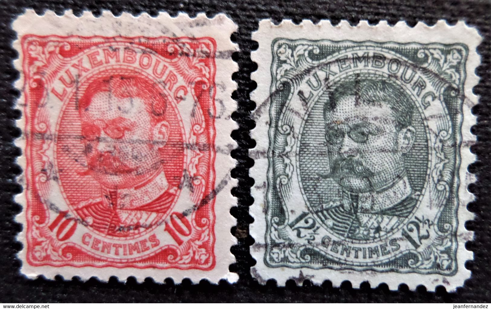 Timbres De Luxembourg Y&T N° 74 Et 75 - 1906 Guillaume IV